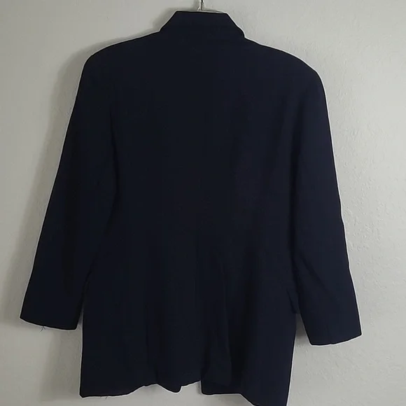 Adrienne Vittadini Vintage Military Style Vlazer 100/% Wool Size 6 - Picture 9 of 9